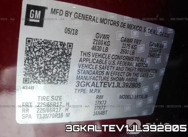 3GKALTEV1JL392805 фото 10