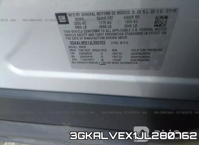 3GKALVEX1JL280762 фото 10