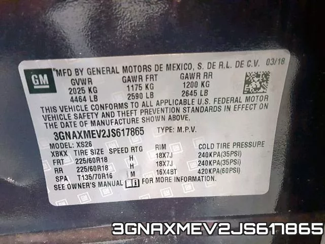 3GNAXMEV2JS617865 фото 2