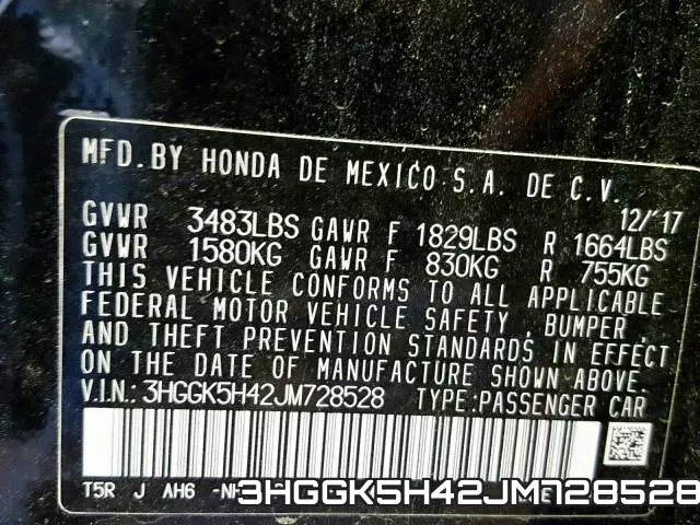 3HGGK5H42JM728528 фото 2