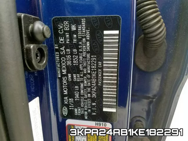 3KPA24AB1KE182291 фото 2