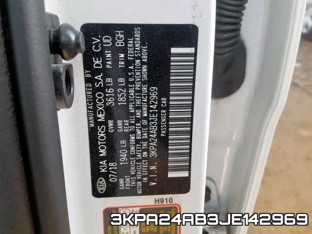 3KPA24AB3JE142969 фото 2