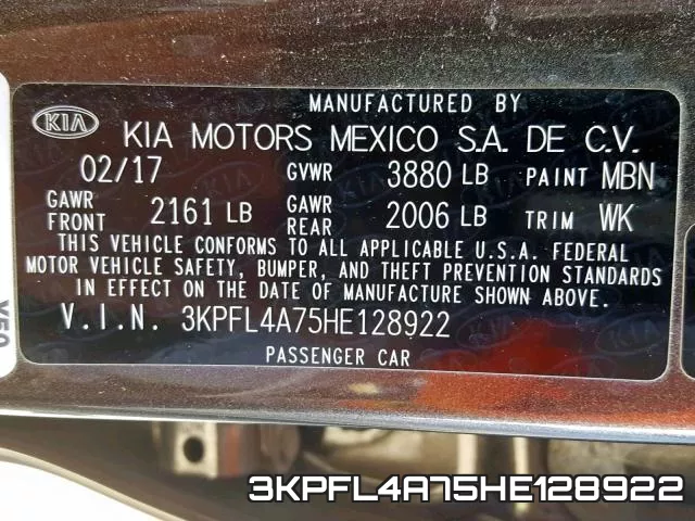 3KPFL4A75HE128922 фото 2
