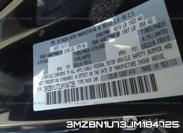 3MZBN1U73JM184725 фото 10