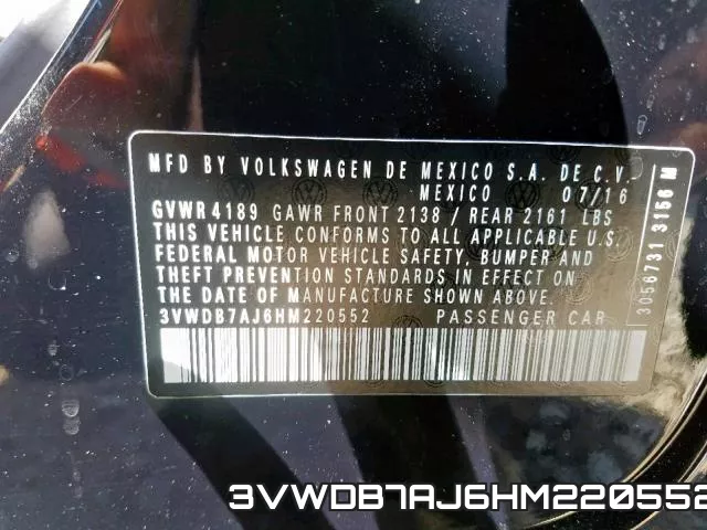 3VWDB7AJ6HM220552 фото 2