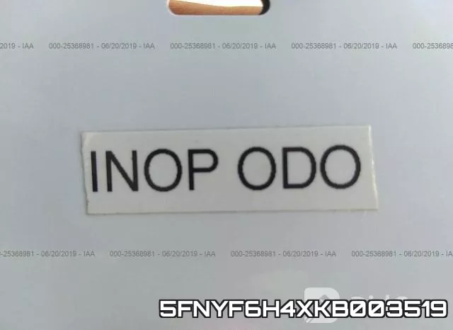 5FNYF6H4XKB003519 фото 8