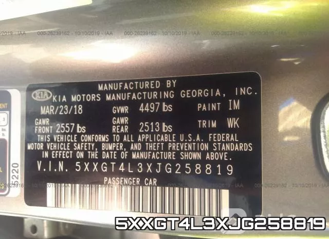 5XXGT4L3XJG258819 фото 10