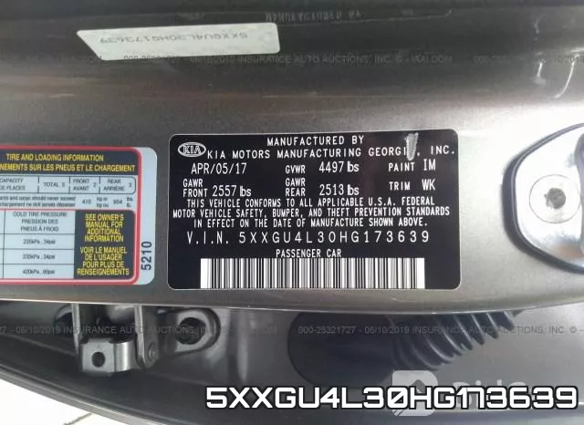 5XXGU4L30HG173639 фото 10