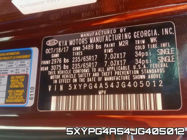 5XYPG4A54JG405012 фото 2