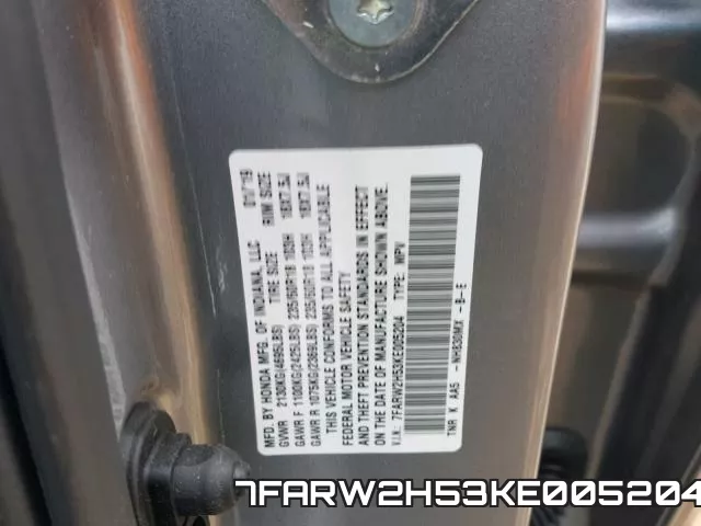 7FARW2H53KE005204 фото 2