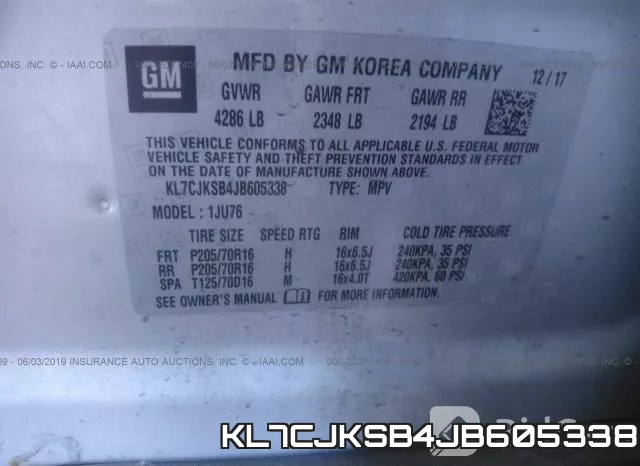 KL7CJKSB4JB605338 фото 10