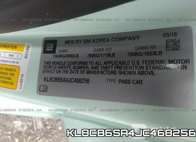 KL8CB6SA4JC468256 фото 10