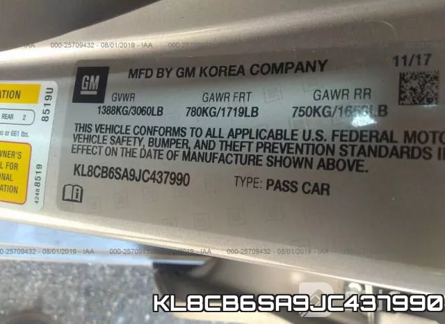 KL8CB6SA9JC437990 фото 10