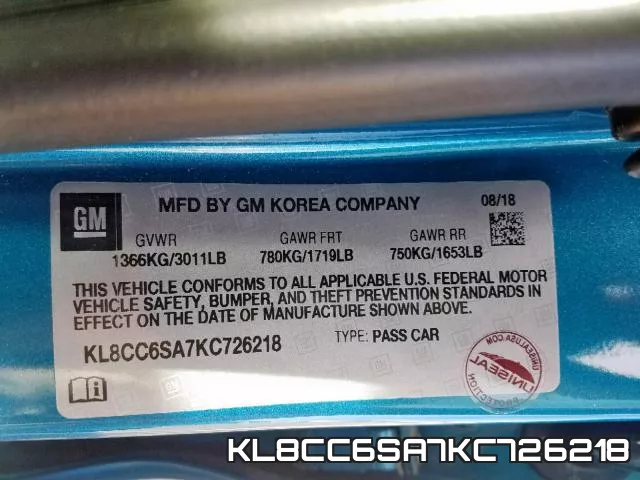 KL8CC6SA7KC726218 фото 2