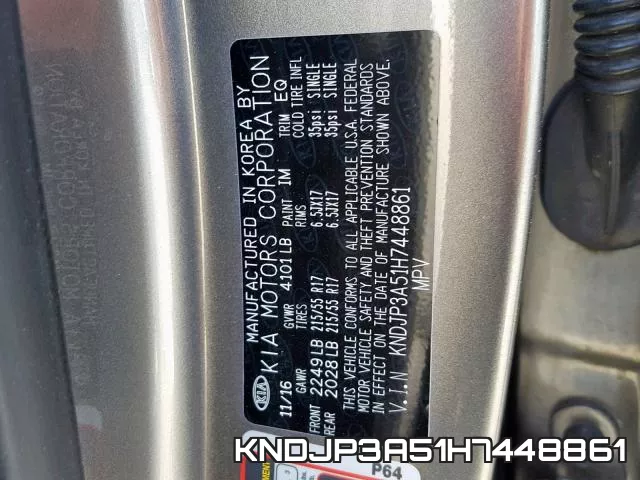 KNDJP3A51H7448861 фото 2
