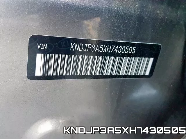 KNDJP3A5XH7430505 фото 2