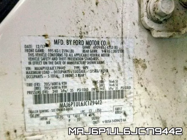 MAJ6P1UL6JC179442 фото 2