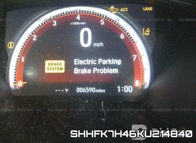 SHHFK7H46KU214840 фото 8