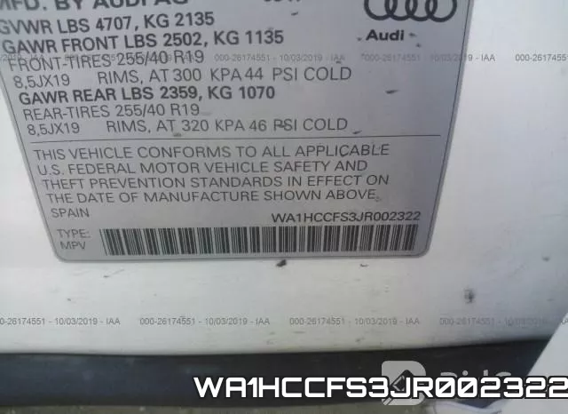 WA1HCCFS3JR002322 фото 10