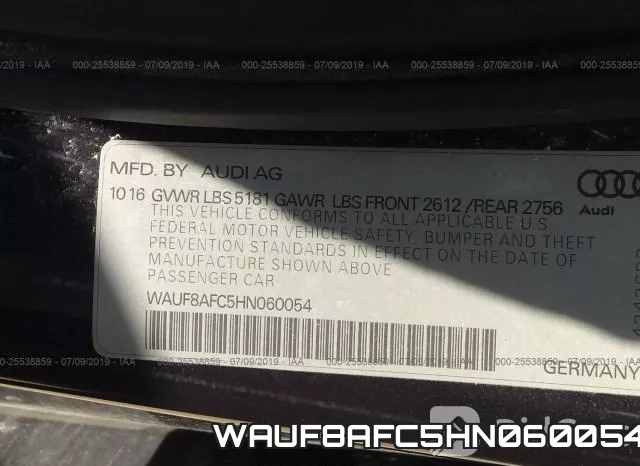 WAUF8AFC5HN060054 фото 10