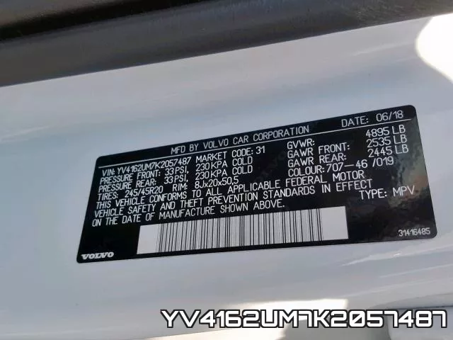 YV4162UM7K2057487 фото 2