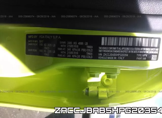 ZACCJBAB5HPG20354 фото 10