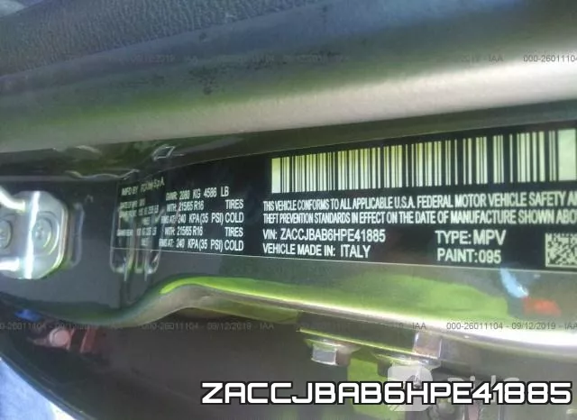 ZACCJBAB6HPE41885 фото 10