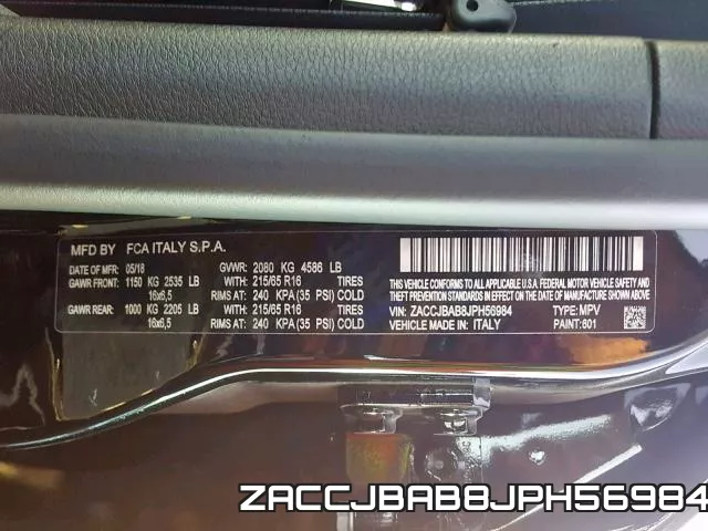 ZACCJBAB8JPH56984 фото 2