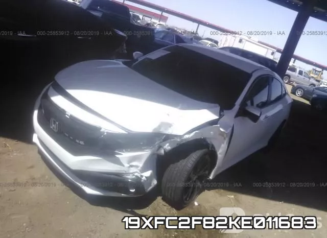 19XFC2F82KE011683 фото 3