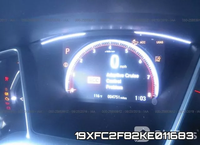 19XFC2F82KE011683 фото 8