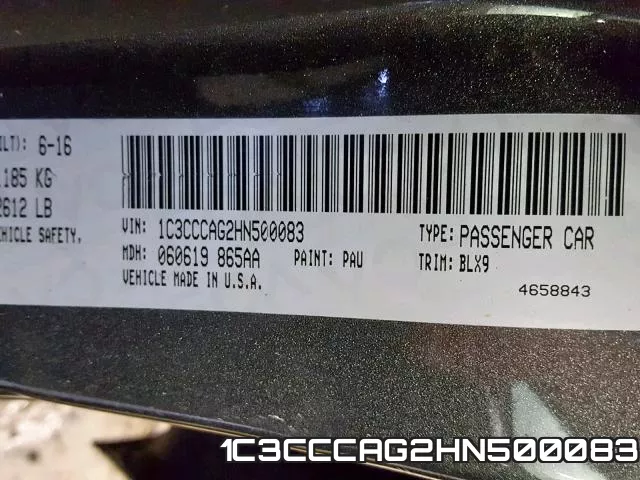 1C3CCCAG2HN500083 фото 2