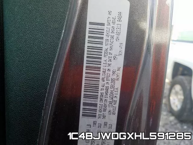 1C4BJWDGXHL591285 фото 2