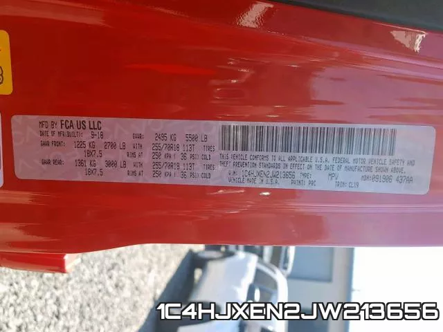 1C4HJXEN2JW213656 фото 2