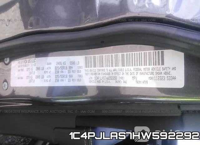 1C4PJLAS7HW592292 фото 10