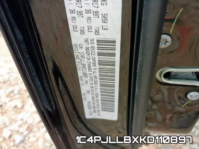 1C4PJLLBXKD110897 фото 2