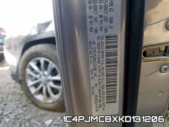 1C4PJMCBXKD131206 фото 2