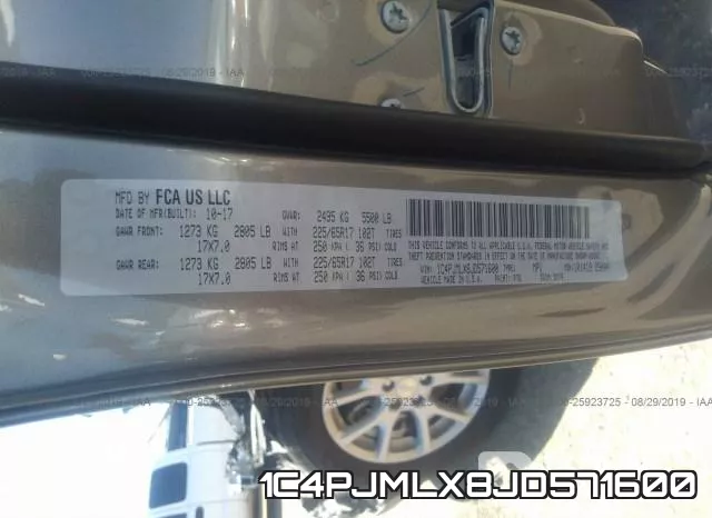 1C4PJMLX8JD571600 фото 10