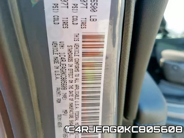 1C4RJEAG0KC805608 фото 2