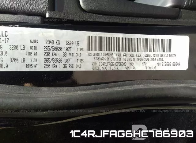 1C4RJFAG6HC786903 фото 10