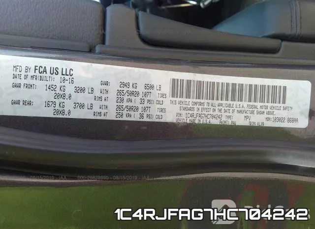 1C4RJFAG7HC704242 фото 10