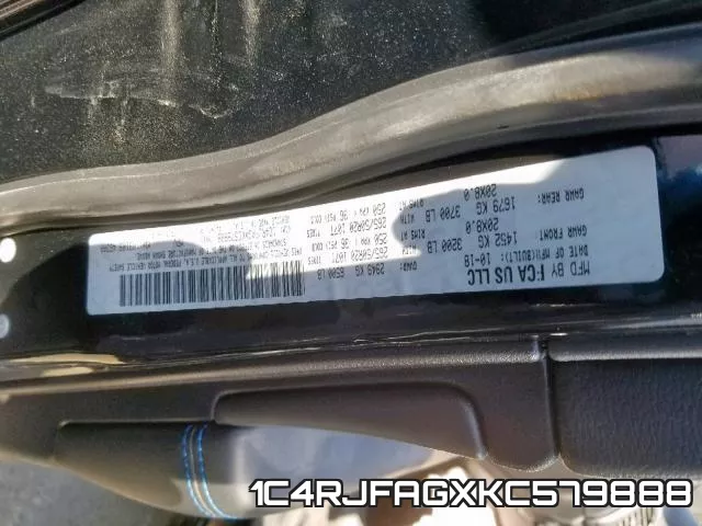 1C4RJFAGXKC579888 фото 2