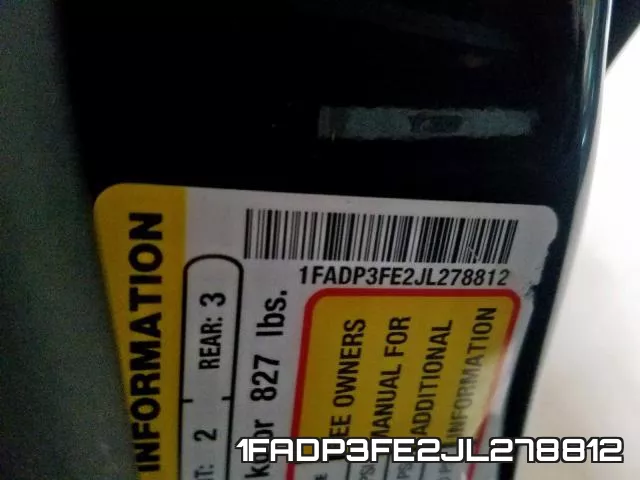 1FADP3FE2JL278812 фото 2