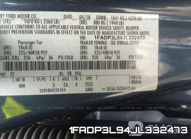 1FADP3L94JL332473 фото 10