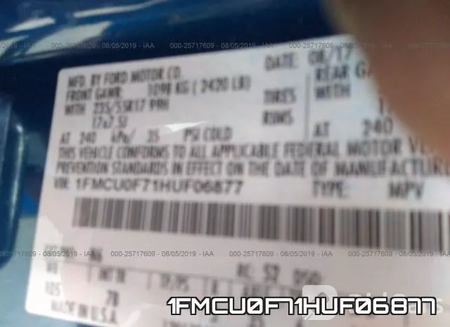 1FMCU0F71HUF06877 фото 10