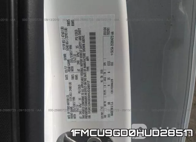 1FMCU9GD0HUD28517 фото 10