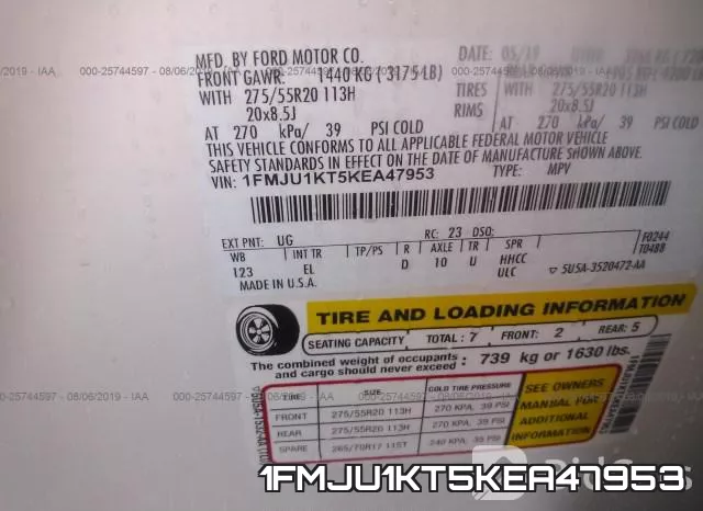 1FMJU1KT5KEA47953 фото 10