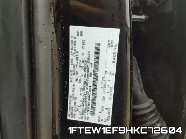 1FTEW1EF9HKC72604 фото 2