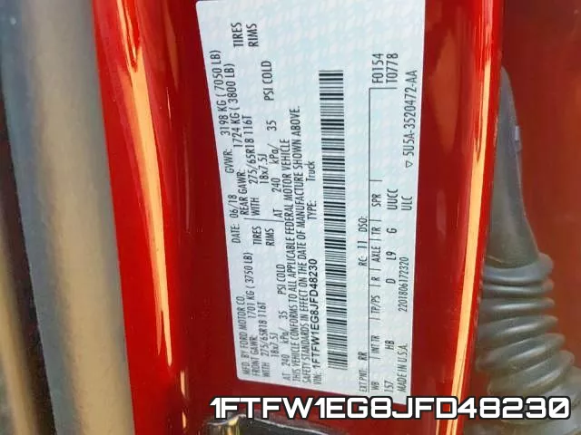 1FTFW1EG8JFD48230 фото 10