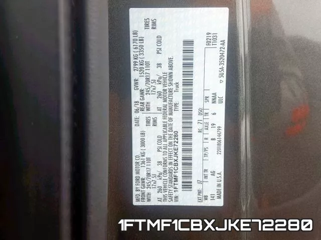 1FTMF1CBXJKE72280 фото 2