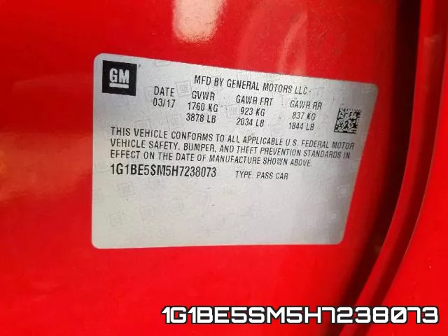1G1BE5SM5H7238073 фото 2